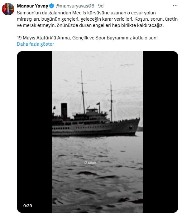 Mansur Yavaş'tan 19 Mayıs'ta gençlere mesaj: Koşun, sorun, üretin!