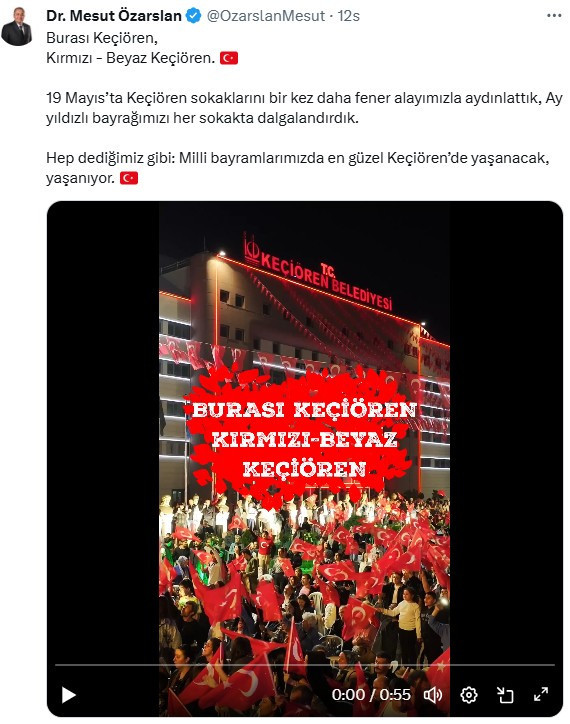 Keçiören Belediyesinin 19 Mayıs fener alayı Keçiörenlileri buluşturdu