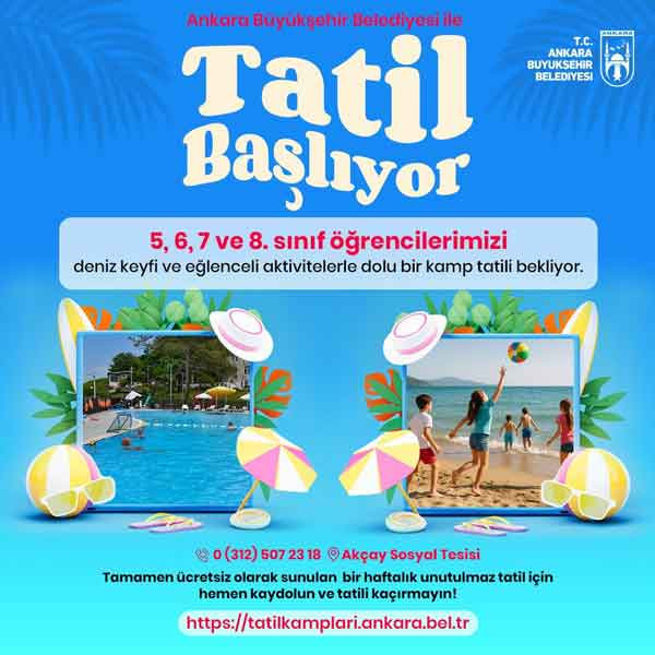 Ankaralı öğrencilere ABB'den erken karne hediyesi ücretsiz yaz tatili!