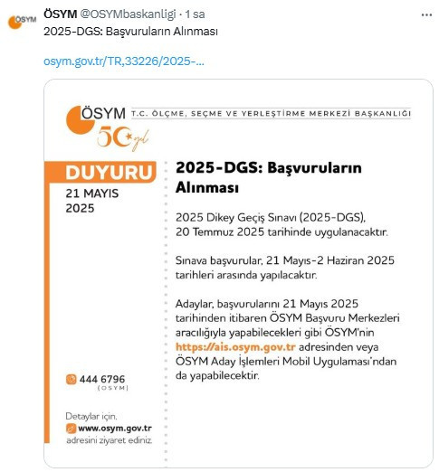 DGS-2025 başvuruları başladı: Başvurular ne zaman son?
