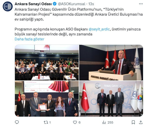 ASO, Ankara Üretici Buluşması’na ev sahipliği yaptı