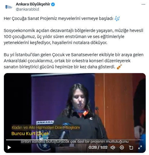 ABB'nin 'Her Çocuğa Sanat Projesi' orkestra konserine yoğun katılım!