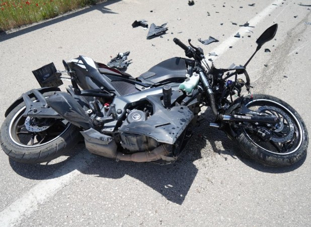 Kırıkkale'de otomobil ve motosikletin karıştığı kazada 1 kişi yaralandı