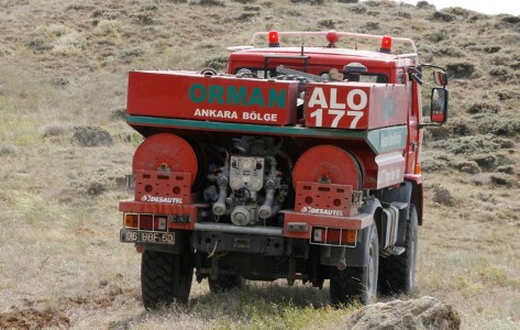 Beypazarı'nda yıldırım düşen ormanlık alanda korkutan yangın!