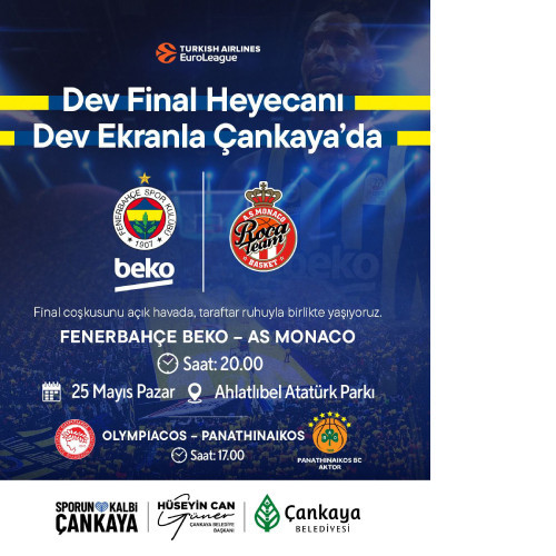 Belediyeler tek tek açıkladı! Ankara'da Fenerbahçe Final Four Final maçı için dev ekran kurulacak - Resim : 3