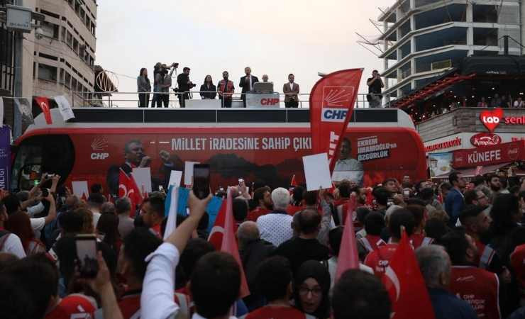 Mansur Yavaş Kızılay'da Millet İradesine Sahip Çıkıyor mitinginde konuştu