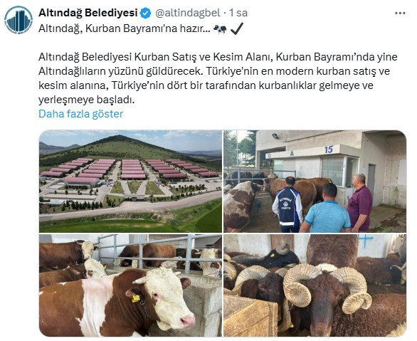 Altındağ Belediyesi, Kurban Bayramı hazırlıklarını tamamladı