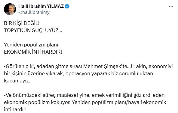 AKK Başkanı Yılmaz: Yeniden popülizm planı ekonomik intihardır! - Resim : 2