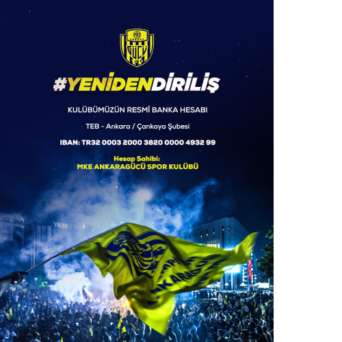 MKE Ankaragücü bağış kampanyası başlattı: "Yeniden Diriliş"