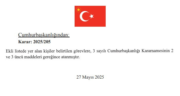 Cumhurbaşkanı Erdoğan Ankara'nın 6 ilçesine yeni kaymakam atadı