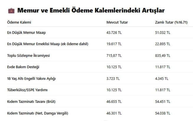 6 aylık enflasyon beklentisi 2025! Temmuz emekli ve memur zammı tahmini ile zamlı maaş tablosu
