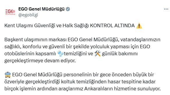 EGO otobüsleri bakımdan geçirilmeye devam ediliyor - Resim : 2
