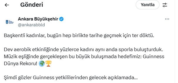 Başkentli kadınlar ABB etkinliğinde 'dünya rekoru' için bir araya geldi - Resim : 2