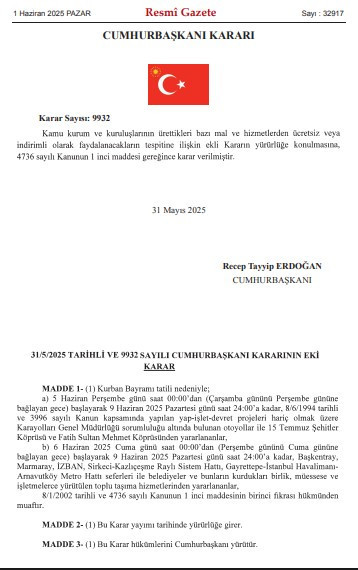 Bayram tatilinde köprü ve otoyollar bu senede ücretsiz oldu