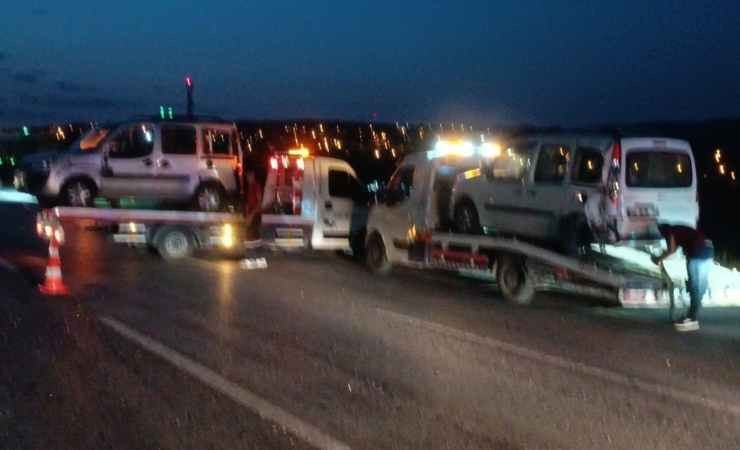 Elmadağ'da zincirleme trafik kazasında 1 kişi yaralandı