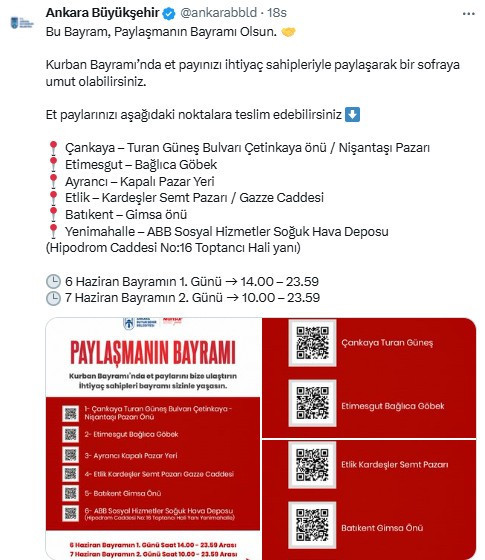 ABB, et paylarını paylaşmak isteyenler için duyuru yayımladı!