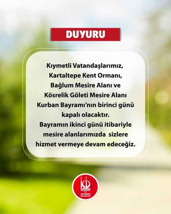Keçiörenlilerin bayram adresi Keçiören Belediyesi'nin mesirelik alanları oldu