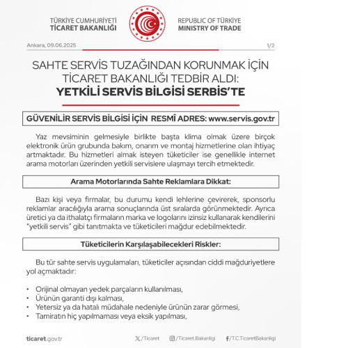 Ticaret Bakanlığı vatandaşları uyardı: Bu hizmet adıyla insanları dolandırıyorlar