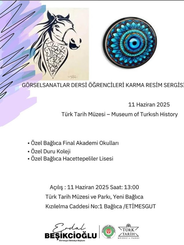 Etimesgut Belediyesi Türk Tarih ve Müzesi Parkında öğrencilerin resimleri sergilenecek