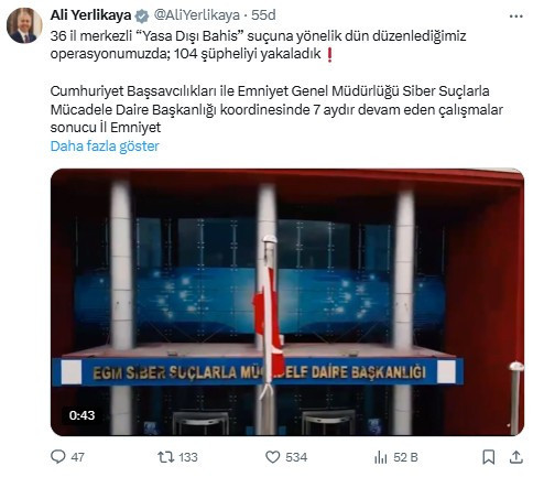Ankara dahil 36 ilde yasa dışı bahis operasyonu düzenlendi