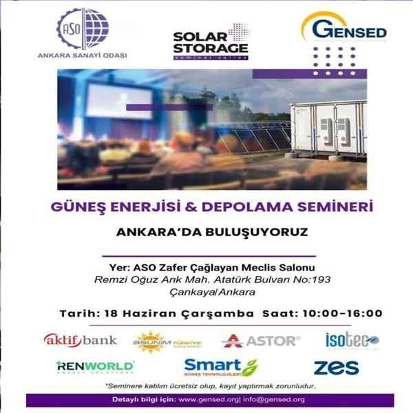 ASO’dan Güneş Enerjisi ve Enerji Depolama Semineri