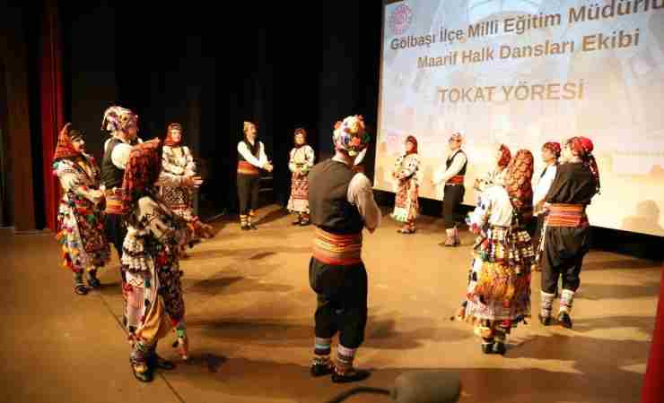 Gölbaşı'nda Maarif Halk Dansları Topluluğu yıl sonu gösterisi yapıldı