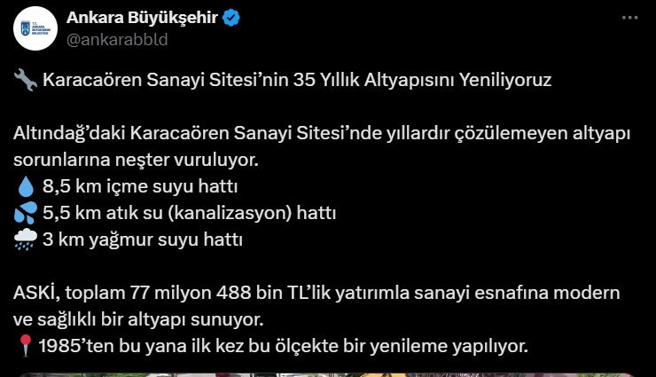 ABB Karacaören Sanayi Sitesinin altyapısını yenilemek için kollarını sıvadı - Resim : 2