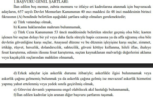 Belediyeye KPSS 70 puanla lise mezunu memur alımı yapılacak - Resim : 2