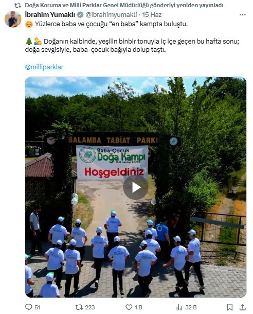 Babalar Günü'nde Ankara'da baba ve çocuklara özel 'doğa kampı' etkinliği