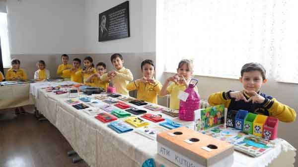 Keçiören Belediyesi ilkokul öğrencilerinin eserlerinden sergi açtı - Resim : 2