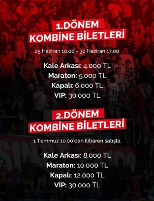 Gençlerbirliği'nde kombine bilet satışları başlıyor