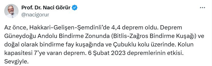 Naci Görür o bölgeyi işaret etti! 7 büyüklüğünde deprem olabilir!