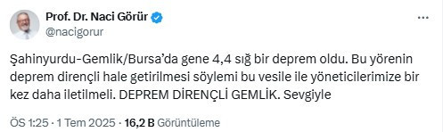 Naci Görür'den Bursa depremlerine ilişkin peş peşe açıklama! - Resim : 2
