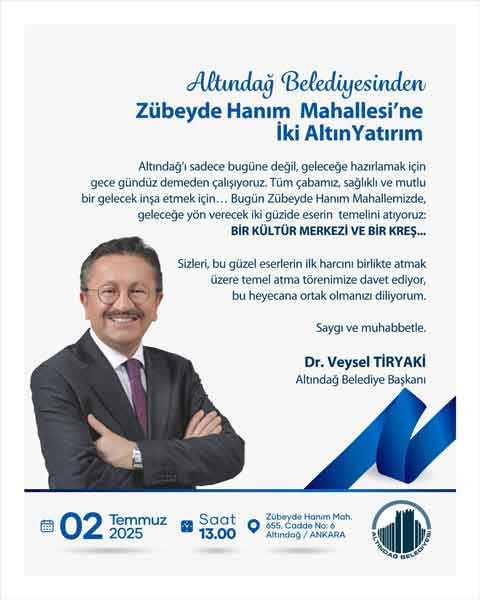 Altındağ Belediyesi Altındağ'a 2 altın yatırımın temelini atıyor