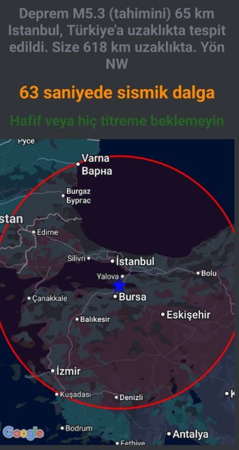 AFAD son dakika Bursa deprem: İstanbul  Kocaeli Yalova Gebze Darıca İzmir sallandı