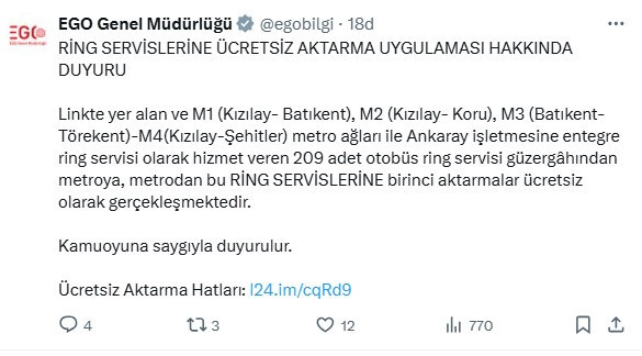 6 milyon Ankaralı yararlanacak! Ücretsiz ulaşımda bu EGO otobüsleri bedava bilet basmak yok