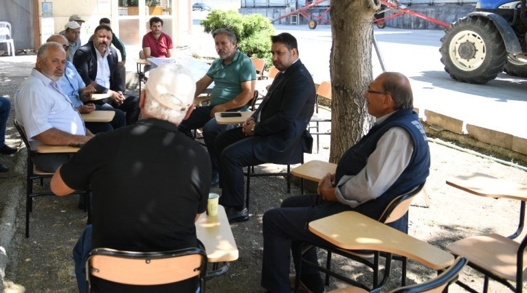 Kahramankazan Belediye Başkanı Çırpanoğlu çiftçileri ziyaret etti