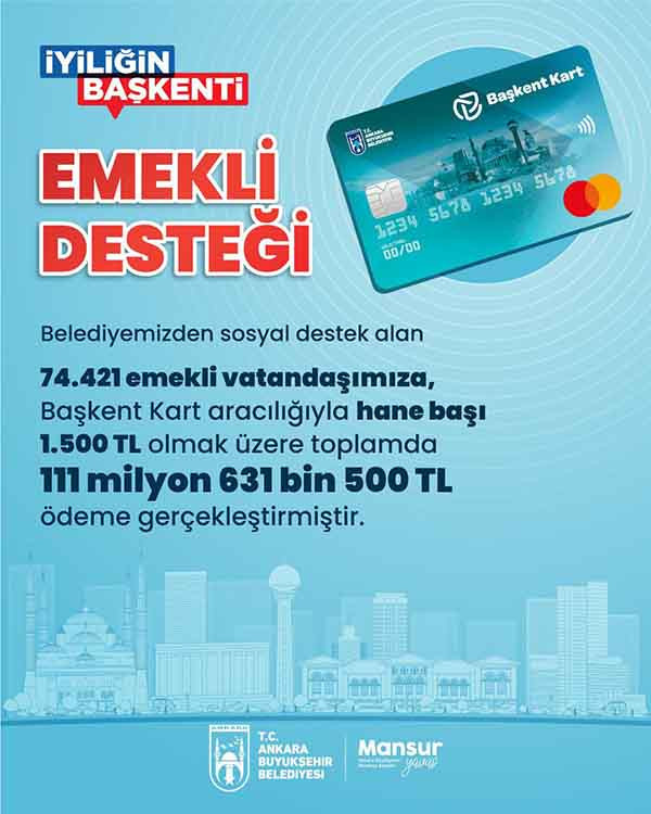 ABB'den 74.421 emekliye 1.500 TL emekli desteği ödemesi yapıldı