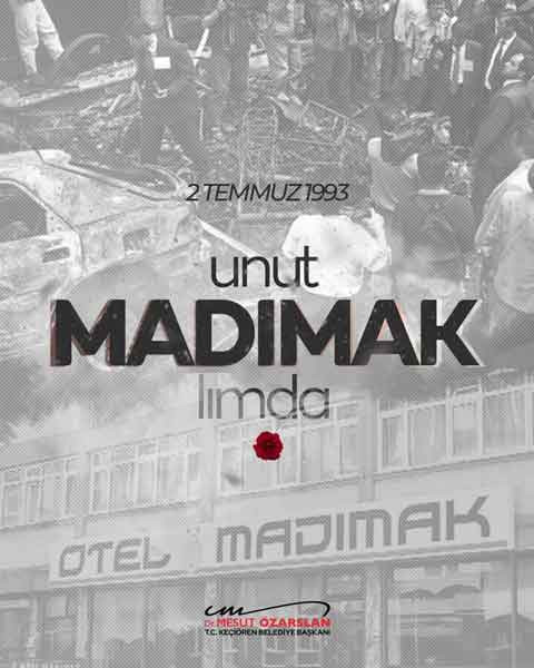 Keçiören Belediye Başkanı Özarslan Sivas katliamını andı: Yıllar geçse de hala acısı kalbimizde!