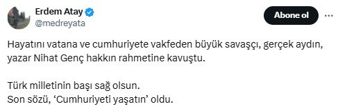 Nihat Genç, 69 yaşında hayatını kaybetti