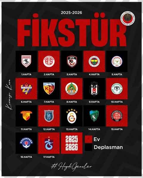 Gençlerbirliği'nin Beşiktaş, Fenerbahçe, Galatasaray ve Trabzonspor maç tarihleri belli oldu
