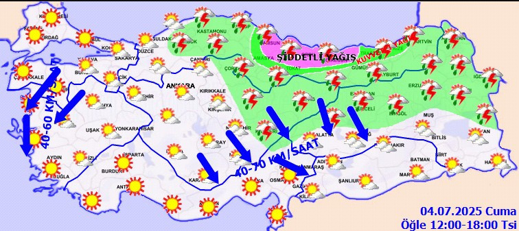 Meteoroloji ve AFAD peş peşe uyardı! 18 ilde üst düzey alarm ilan edildi çok kuvvetli olacak