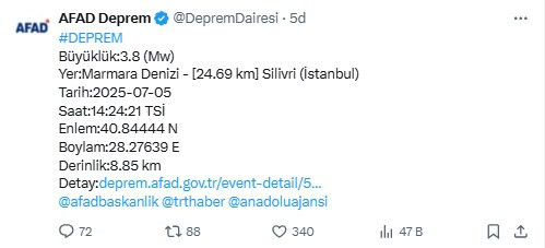İstanbul depremi son dakika: İstanbul'da deprem mi oldu?