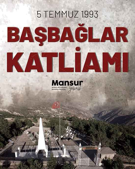 Mansur Yavaş Başbağlar Katliamı'nda hayatını kaybedenleri andı