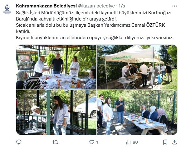 Kahramankazan Belediyesinden 'büyük' kahvaltı etkinliği