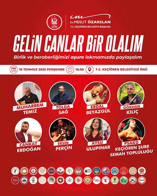 Başkan Mesut Özarslan'dan Matem Aşı ve Aşure Lokması programına davet