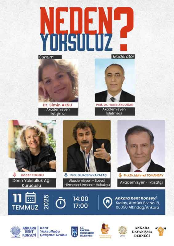 Ankara Kent Konseyi'nden yeni program: 'Neden Yoksuluz?'