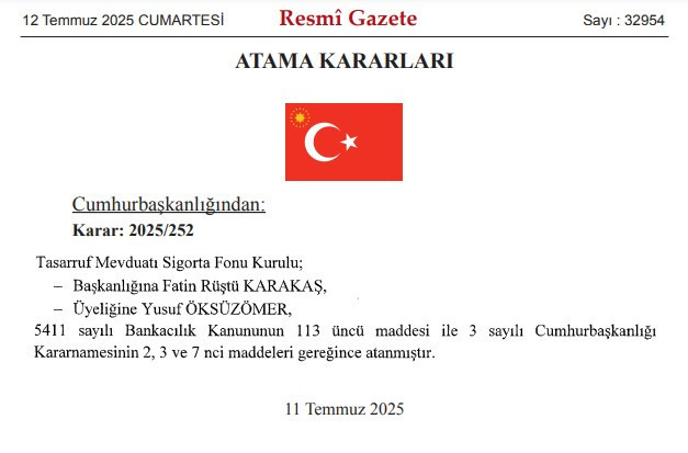 Cumhurbaşkanı Erdoğan'dan görevden alma ve atama kararları!