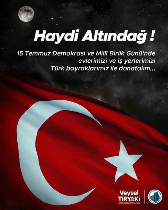 Altındağ Belediyesi'nden Türk Bayrağı ve 15 Temmuz sergisi çağrısı