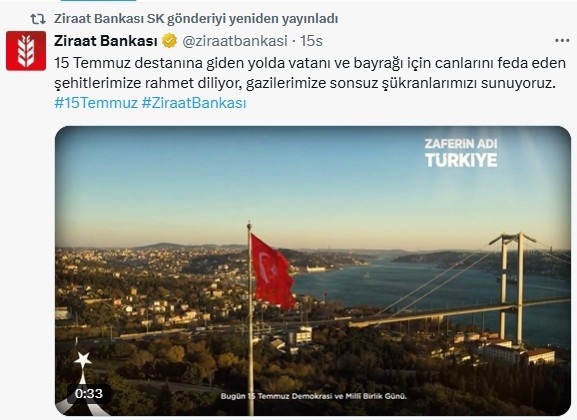 Ankara takımlarının 15 Temmuz mesajları - Resim : 5